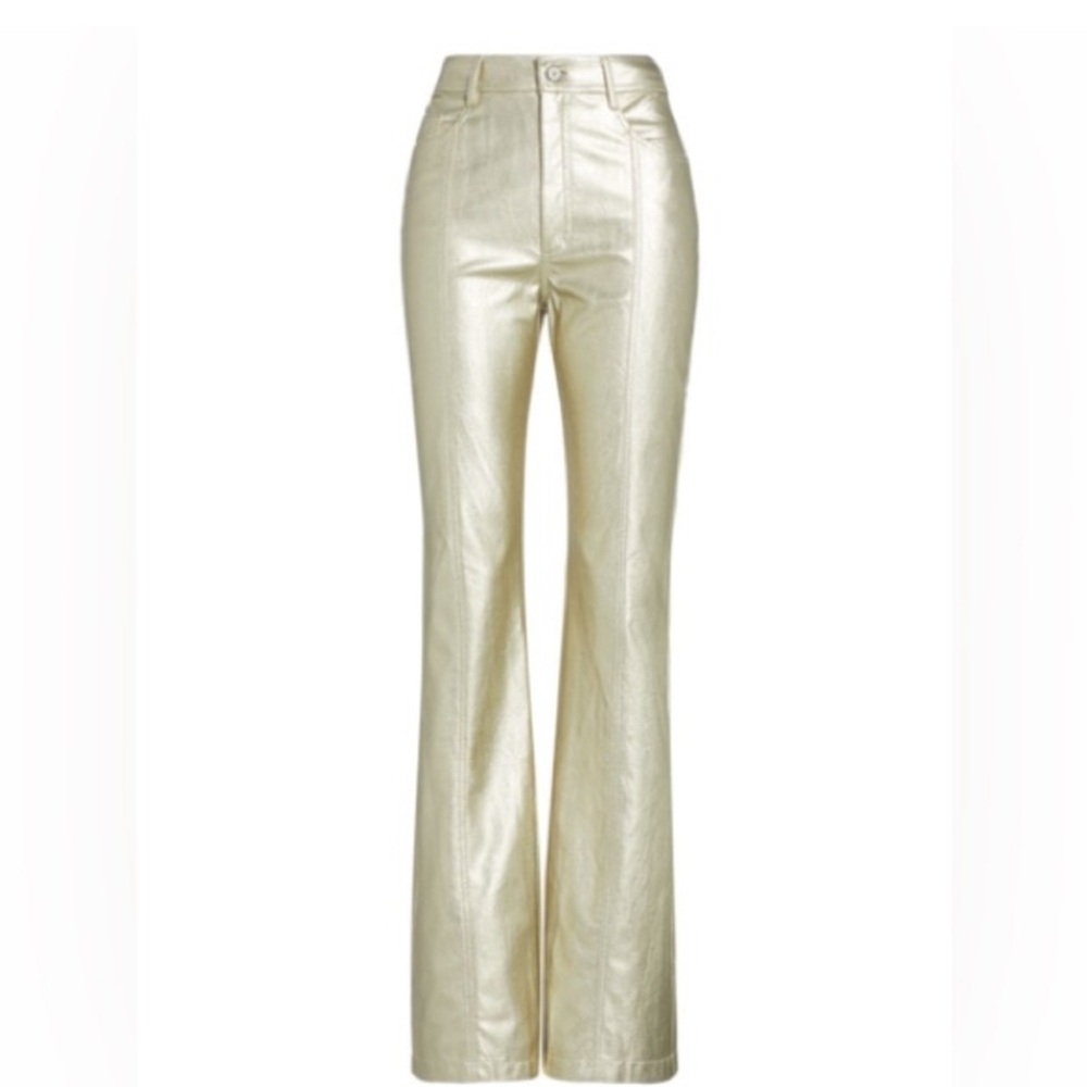 Cinq à Sept Gold Flare Pants
